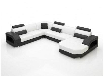 Leather sofa couch living landscape corner sofa corner suite design modern sofa G8001