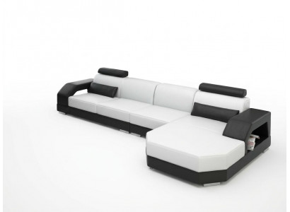 Leather sofa couch living landscape corner sofa corner suite design modern sofa G8001C