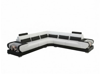 Leather sofa couch living area corner sofa corner set design modern sofa G8003B