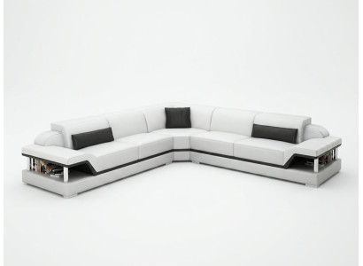 Leather sofa couch living landscape corner sofa corner ensemble design modern sofa G8004B