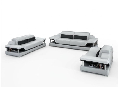 Leather sofa couch living area 3+2+1 seater set design sofa sofa suite