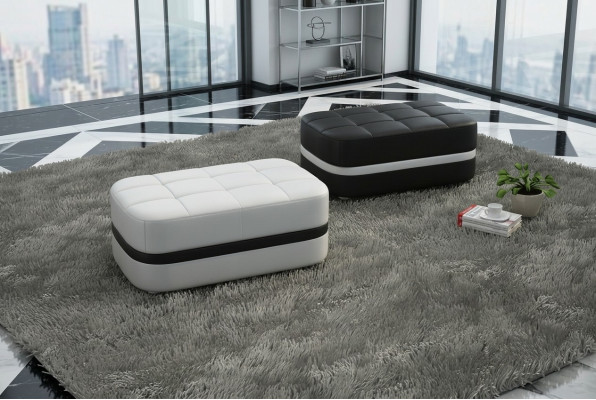 Design upholstered stool footstool ottoman seat padded pouffe