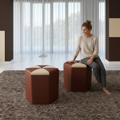 Design upholstery stool footstool ottoman seat padded pouf FT007