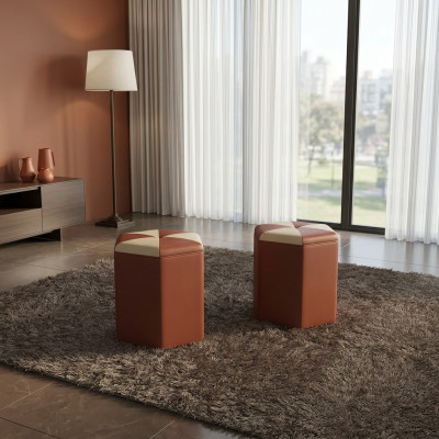 Design upholstery stool footstool ottoman seat padded pouf FT007