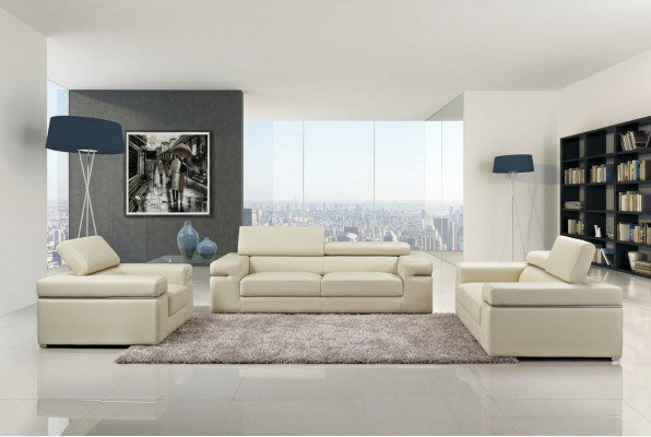 Sofa Couch Upholstery 3-Seater Leather Sofas Couches Seating Sets Design