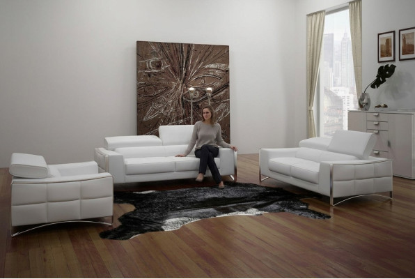 Sofa Couch Upholstery XXL Big 3-Seater (without 2+1) Sofas Leather Seat Design