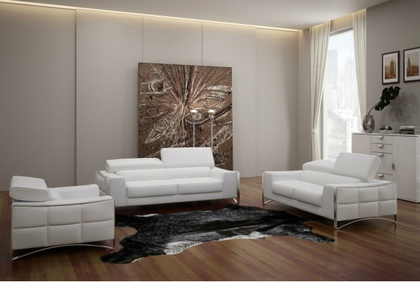 Sofa Couch Upholstery XXL Big 3-Seater (without 2+1) Sofas Leather Seat Design