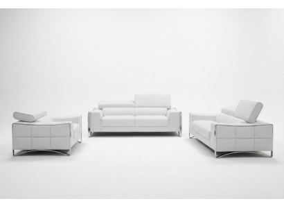 Sofa Couch Upholstery XXL Big 3-Seater (without 2+1) Sofas Leather Seat Design