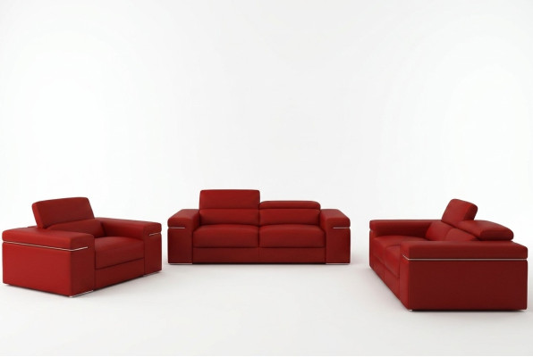 Sofa Upholstery Couch Seat 3-Seater XXL Big Sofas Couches Leather 3 Seats New