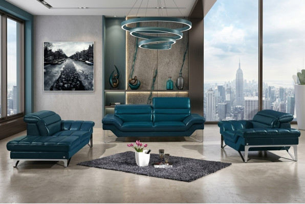 Leather sofa set 3+2 (without armchair) couch seating upholstery set 994