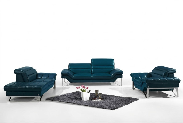 Leather sofa set 3+2 (without armchair) couch seating upholstery set 994
