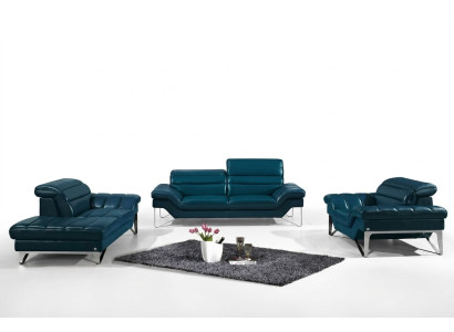 Leather sofa set 3+2 (without armchair) couch seating upholstery set 994