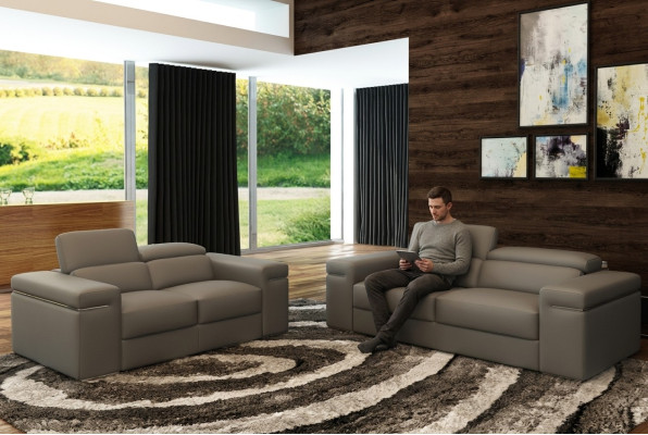 Adjustable leather couch seat cushion living room set leather furniture sofa couch 3+2+1