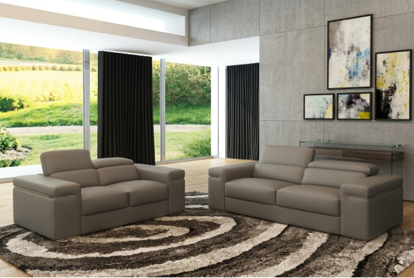 Adjustable leather couch seat cushion living room set leather furniture sofa couch 3+2+1