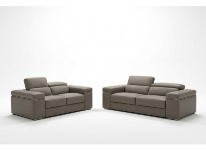 Adjustable leather couch seat cushion living room set leather furniture sofa couch 3+2+1
