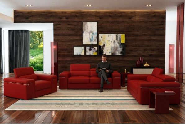 Modern sofa set multifunction couch leather upholstery seat couch set