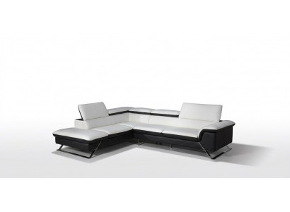 Designer seat cushion leather sofa set couch living landscape L-shape