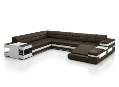 Leather sofa couch living area corner sofa corner set design modern sofa 1201B