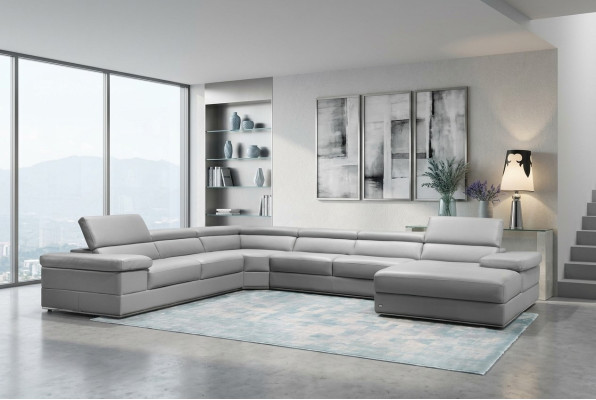 Leather sofa couch living landscape corner sofa corner suite design modern sofa 1530B