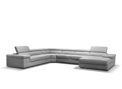 Leather sofa couch living landscape corner sofa corner suite design modern sofa 1530B