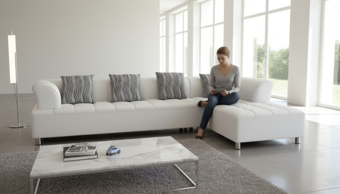 Design upholstered couch living landscape corner sofa upholstered seat suite sofa L shape