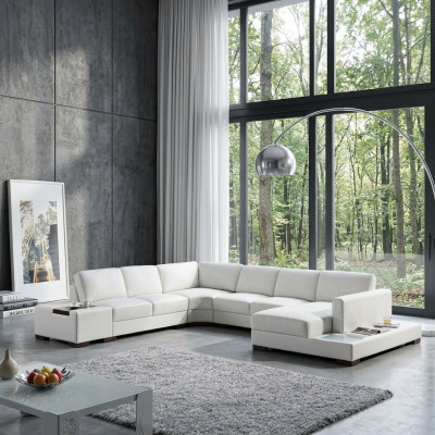Leather sofa corner sofa sofa living landscape upholstery seating corner ensemble XXL big sofas new