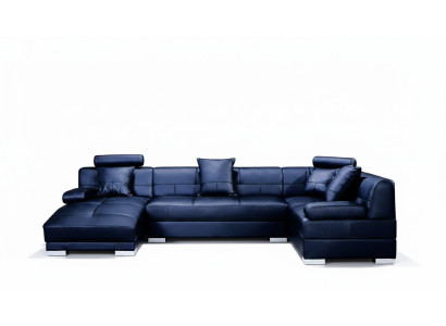Leather sofa, couch, living area, corner sofa, corner suite, design, modern decor