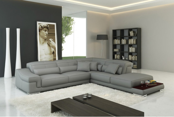 Adjustable Leather Seat Cushion Corner Couch Sofa Set L-Shaped Seat Corner