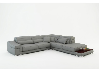 Adjustable Leather Seat Cushion Corner Couch Sofa Set L-Shaped Seat Corner