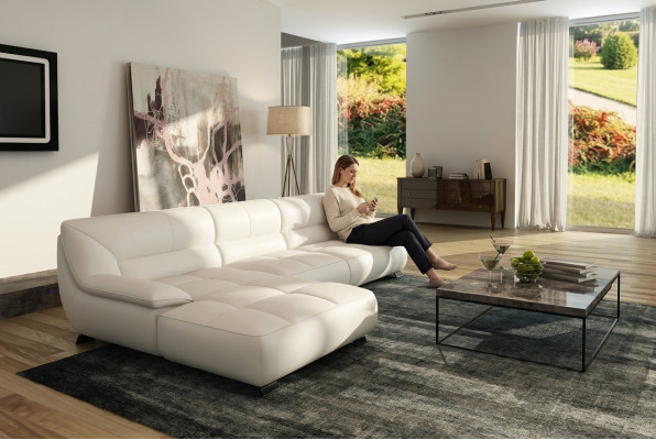 Leather sofa couch living landscape corner sofa corner suite design modern sofa