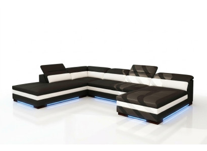 Leather sofa couch living landscape corner sofa corner set design modern sofa 5127