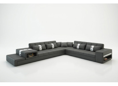 Leather sofa couch living landscape corner sofa corner set design sofa modern