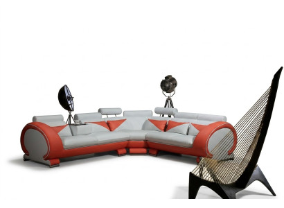 Modern corner sofa couch upholstery seating corner XXL big living landscape corner new