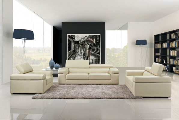 Sofa set Couch 80 20 Upholstery Leather Sofa Living Room Seat 3+2+1 Set