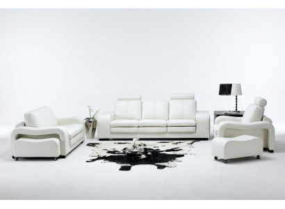 Leather sofa couch living room set 3+2+1 seater suite design modern sofa A1112