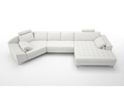 Leather sofa couch living room landscape corner sofa corner suite design modern sofa A1116