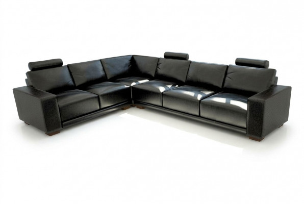 Leather sofa couch living landscape corner sofa corner set design modern sofa A1121B