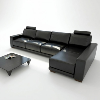 Leather sofa couch living landscape corner sofa corner suite design modern sofa A1121C