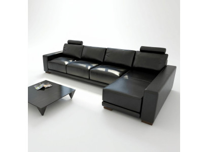 Leather sofa couch living landscape corner sofa corner suite design modern sofa A1121C