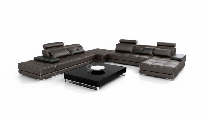 Leather sofa couch living landscape corner sofa corner set design modern sofa new A1146