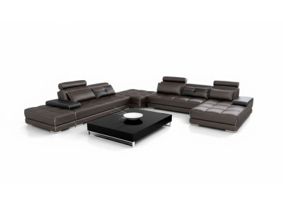 Leather sofa couch living landscape corner sofa corner set design modern sofa new A1146