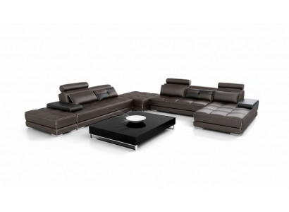 Leather sofa couch living landscape corner sofa corner set design modern sofa new A1146