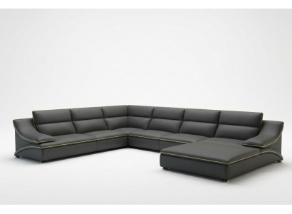 Leather sofa couch living landscape corner sofa corner suite design modern sofa