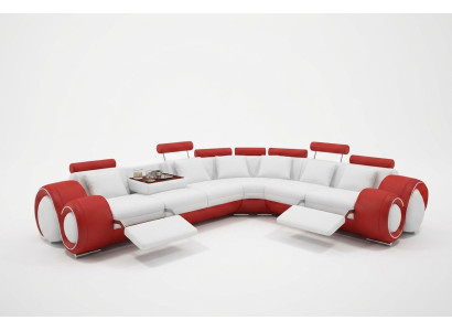 Leather sofa couch living landscape corner sofa corner set design modern sofa A1163