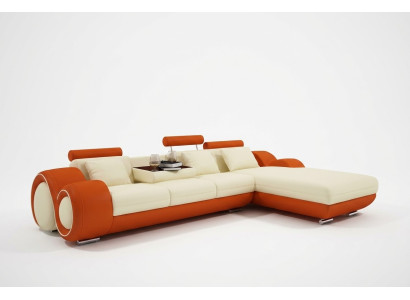 Leather sofa couch living landscape corner sofa corner suite design modern sofa A1163E