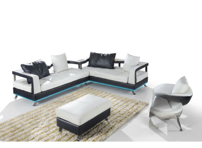 Leather sofa couch living landscape corner sofa corner set design modern sofa new