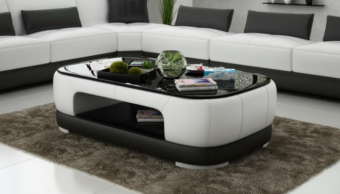 Padded coffee table table coffee tables glass table side table