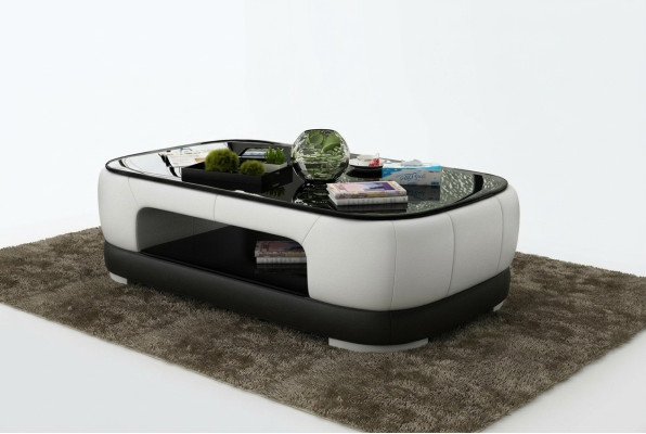 Padded coffee table table coffee tables glass table side table