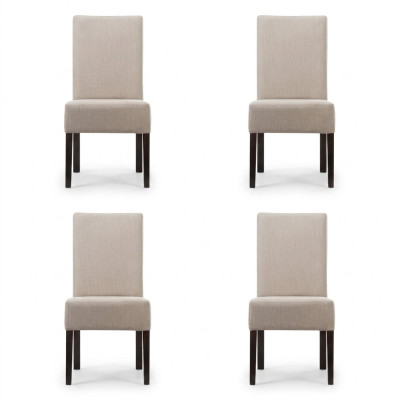 4x Chair Set Upholstered Seat Chairs Set Waiting Room Office Practice Lounge