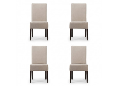 4x Chair Set Upholstered Seat Chairs Set Waiting Room Office Practice Lounge